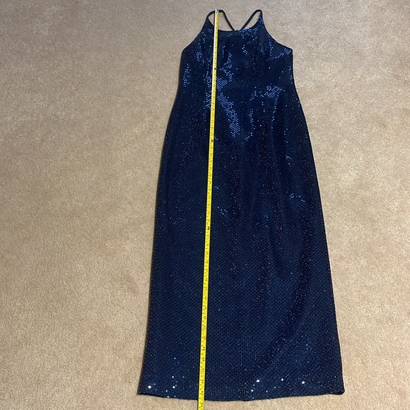 💜 HOST PICK 💜 Lori Ann Petite Blue Sequin Gown - Picture 6 of 10